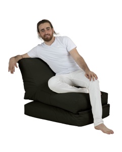 Taburet puf beanbag de gradina Siesta Negru - Img 14