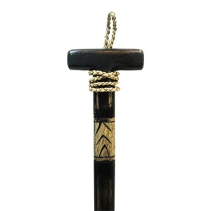Vasla decorativa de perete Boon Negru 20x3x120 cm - Img 2