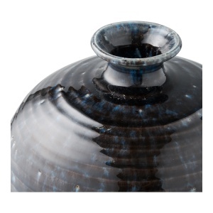 Vaza decorativa, Albastru inchis, 27x27x44.5 cm