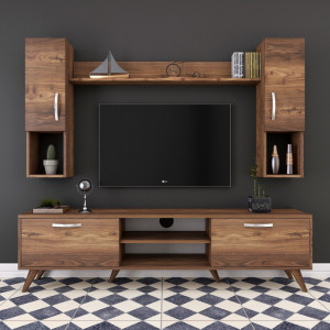 Ansamblu Comoda TV M27 Walnut - Img 5