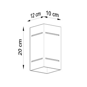 Aplica Blocco Gri 10x12x20 cm - Img 5