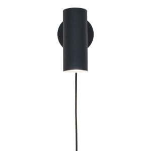 Aplica de perete Paris, Negru, 15x10x22 cm