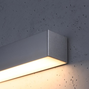 Aplica LED Pinne Gri 3000K 118x6x6 cm - Img 5