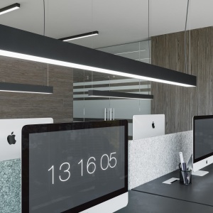 Aplica LED Pinne Negru 3000K 90x6x6 cm - Img 14