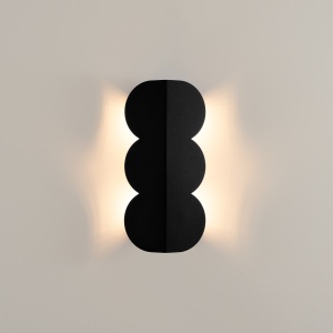 Aplica perete Biscuit Negru 16.3x5.8x33.6 cm - Img 7