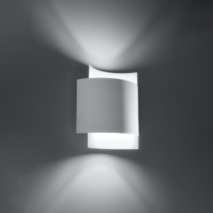 Aplica perete Impact Alb 22x11x23 cm - Img 4