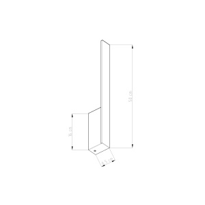 Aplica perete LED Lahti Negru 3000K 4x6.5x50 cm - Img 7