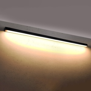 Aplica perete LED Pinne Negru 3000K 200x6x6 cm - Img 3