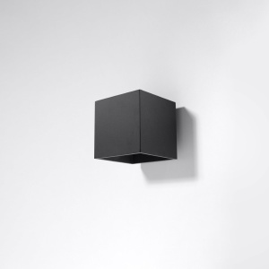 Aplica perete Quad Negru 10x12x10 cm - Img 2