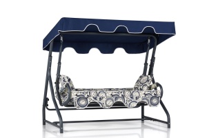 Balansoar cu 3 locuri Olea 6 Multicolor 200x165x110 cm - Img 2