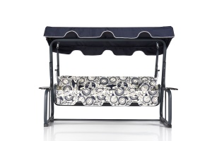 Balansoar cu 3 locuri Rubus 2 Multicolor 200x165x110 cm - Img 2