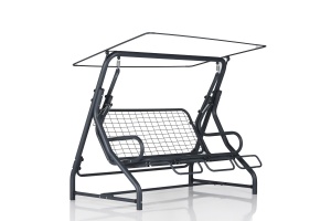 Balansoar cu 3 locuri Vitis 4 Multicolor 200x165x110 cm - Img 4