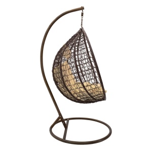 Balansoar cu suport tip scoică de grădină Zafer Maro 106x103x200 cm - Img 2
