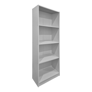 Biblioteca, Kendy, Alb, 30x60x167 cm - Img 2