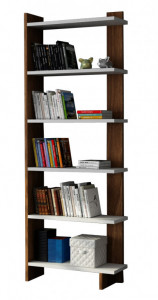 Biblioteca Order - Alb, Walnut - Img 2