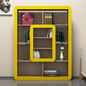 Biblioteca Orkide - Walnut, Yellow - Img 2