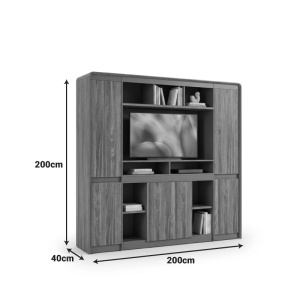 Biblioteca, Oscar, Pako, Nuc 200x40x200 cm - Img 3