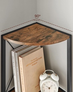 Biblioteca pe colt Vasagle Maro 30 x 30 x 160 cm - Img 6