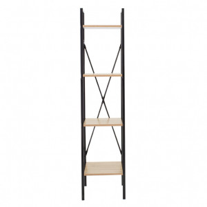 Biblioteca Ramon Natural-Negru 34x32x32x148 cm - Img 2
