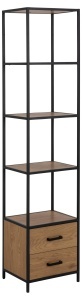 Biblioteca Seaford, Natural, 185x42x35 cm - Img 2