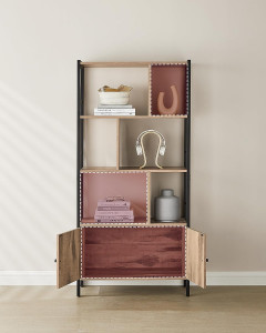 Biblioteca, Vasagle, Caramel, 154.5x74x30 cm - Img 5