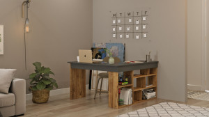 Birou CT5 Atlantic Pine-Negru - Img 5