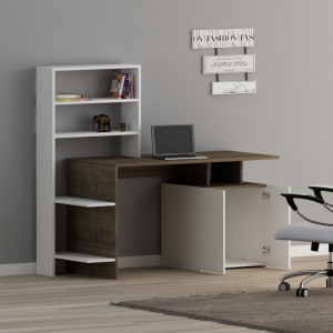 Birou Melis Walnut-Alb - Img 2