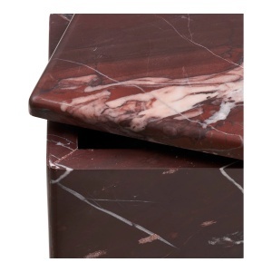 Borcan, Rosu inchis, 12x12x8 cm - Img 4