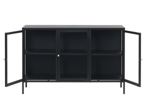 Bufet CARMEL, Negru, 40x85x132 cm