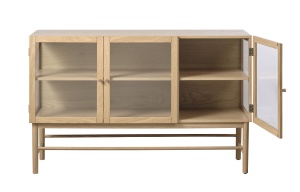 Bufet ELBA, Stejar deschis, 43x88x140 cm - Img 2