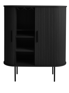 Cabinet NOLA, Negru, 40x118x100 cm