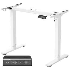 Cadru birou reglabil Vasagle Alb 140x59.6x119 cm - Img 2