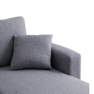 Canapea coltar cu depozitare Kamore Gri 223x146x85 cm - Img 7