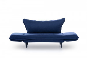 Canapea extensibila 2 locuri Rahim Albastru 150x80 cm - Img 4