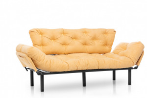Canapea Extensibila, 3 Locuri Nitta Triple Mustard - Img 8