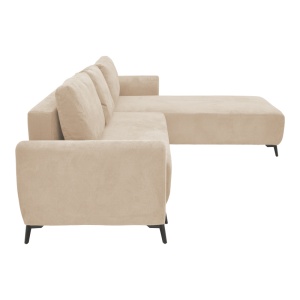Canapea extensibila 3 locuri, Pako World, Textil, Bej, 286x204x93 cm - Img 4