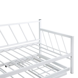 Canapea extensibila Bed-Sofa Remmie Alb 94x198x81 cm - Img 6