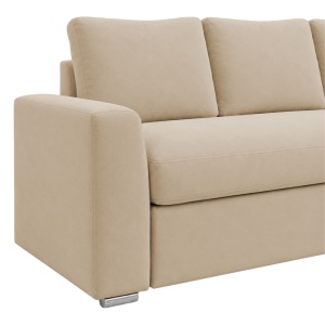 Canapea extensibila Belle, Bej, 236x164x88 cm - Img 6