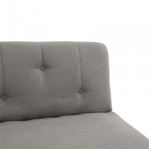Canapea extensibila Breathe material textil gri 167x77x73 cm - Img 5