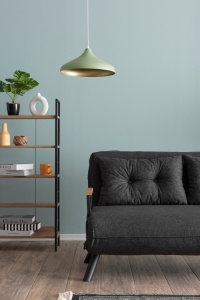 Canapea extensibilă cu 2 locuri Sando Gri inchis 175x133x41 cm - Img 9