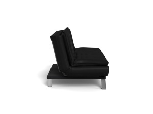 Canapea extensibila Faith, Negru, 91x194x98 cm - Img 6