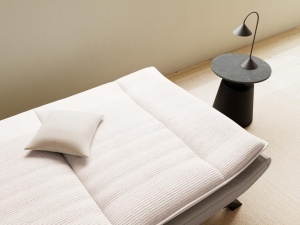 Canapea extensibila Faith V2, Bej, 91x194x98 cm - Img 4