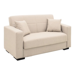 Canapea extensibila living cu spatiu de depozitare Vox, Bej, 180x75x85 cm - Img 2