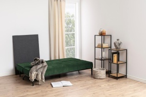Canapea extensibila Perugia, Verde, 87x198x95 cm - Img 2