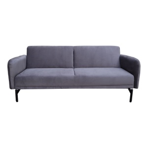 Canapea extensibila Veluto, Antracit, 85x197x83 cm - Img 5