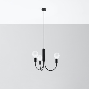 Candelabru 3 Piccolo Negru 45x45x100 cm - Img 2