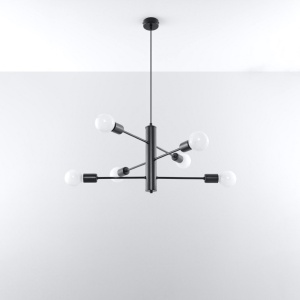 Candelabru 6 Duomo Negru 60x60x85 cm - Img 2