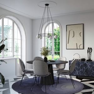 Candelabru Yoli Negru 80x80x98 cm - Img 9