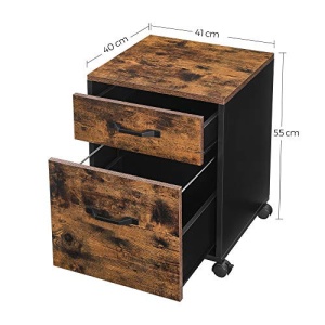 Comoda birou, Vasagle, Negru , 41x40x55 cm - Img 5