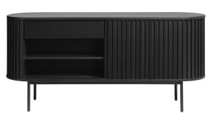 Comoda SIENA, Negru, 45x73x160 cm - Img 3